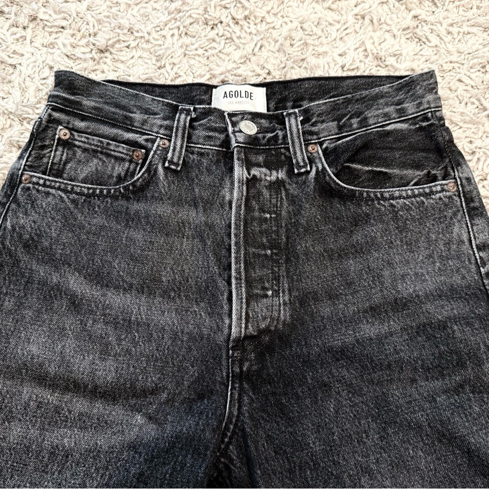AGOLDE Kelly mid-rise straight-leg organic jeans size 25 - Picture 4 of 6